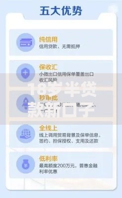 18岁半贷款新口子如何通过正规渠道申请？