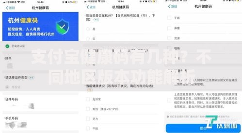 支付宝健康码有几种？不同地区版本功能解析