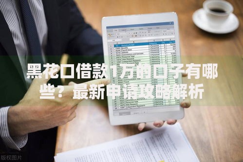 黑花口借款1万的口子有哪些？最新申请攻略解析