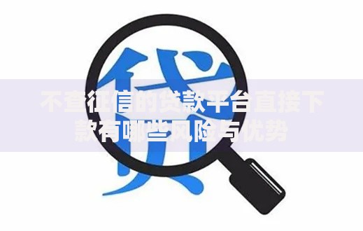 不查征信的贷款平台直接下款有哪些风险与优势
