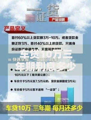 车贷10万三年期利息多少？算完这笔账再签合同不迟