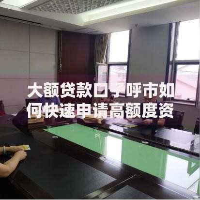大额贷款口子呼市如何快速申请高额度资金