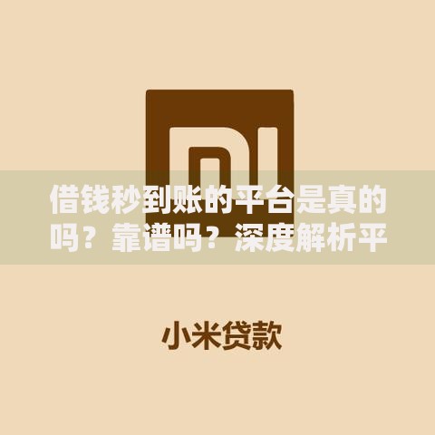 借钱秒到账的平台是真的吗？靠谱吗？深度解析平台真相与风险