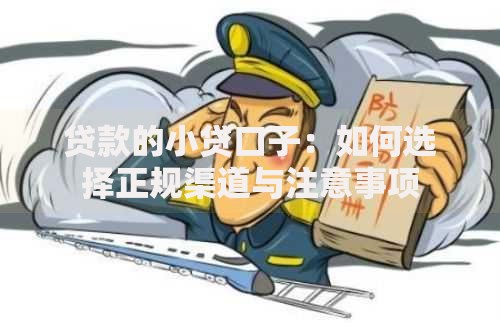 贷款的小贷口子：如何选择正规渠道与注意事项