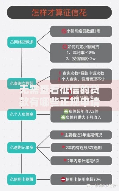 无需查看征信的贷款有哪些正规申请渠道？
