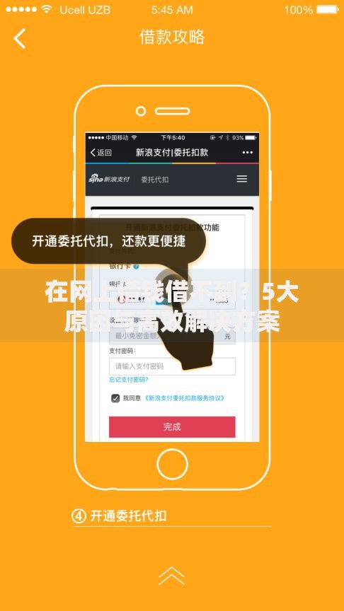 在网上借钱借不到？5大原因与高效解决方案