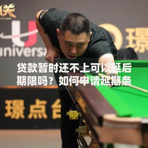 贷款暂时还不上可以延后期限吗？如何申请延期条件与流程详解