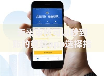 无需审核可以秒到账的贷款app选择指南与风险解析