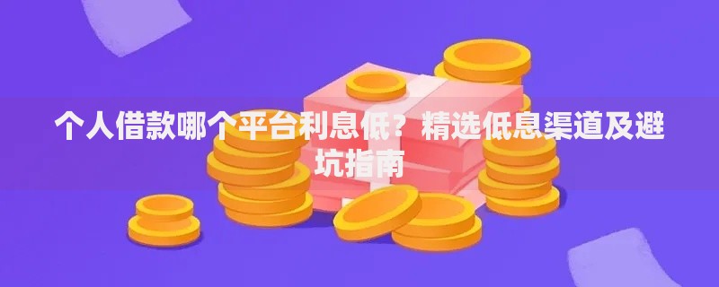 个人借款哪个平台利息低？精选低息渠道及避坑指南