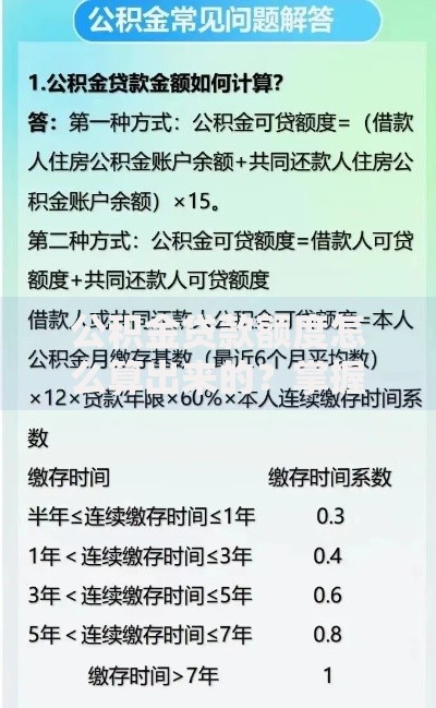 公积金贷款额度怎么算出来的？掌握这几点轻松搞定