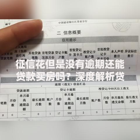 征信花但是没有逾期还能贷款买房吗?深度解析贷款资格 征信花但是没有逾期还能贷款买房吗?深度解析贷款资格