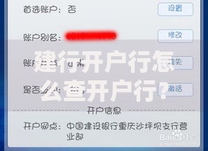 建行开户行怎么查开户行？5种实用方法轻松搞定