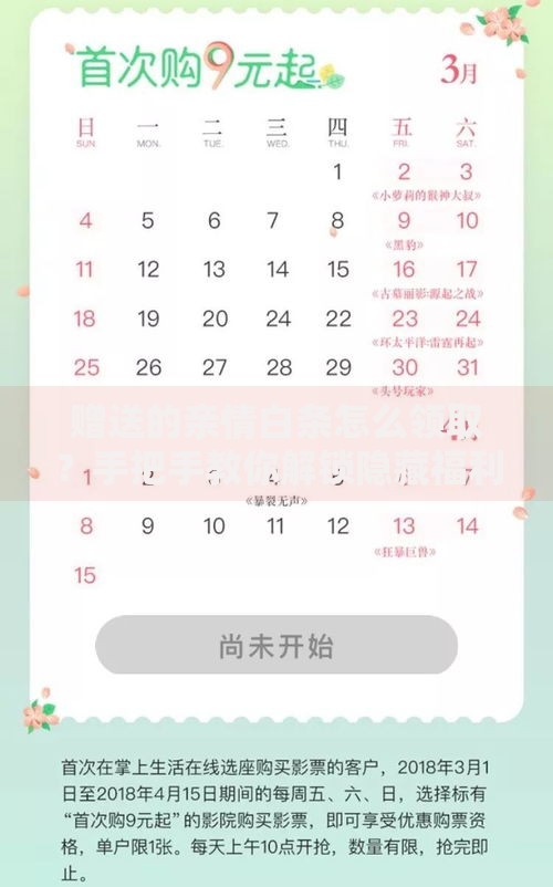 赠送的亲情白条怎么领取？手把手教你解锁隐藏福利
