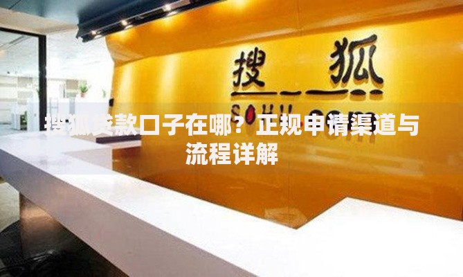 搜狐贷款口子在哪？正规申请渠道与流程详解