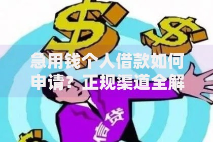 急用钱个人借款如何申请？正规渠道全解析