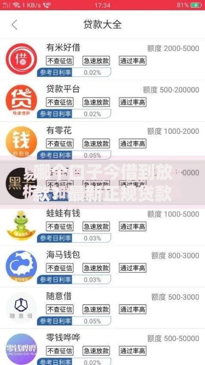 哪个口子今借到放款？最新正规贷款渠道深度测评