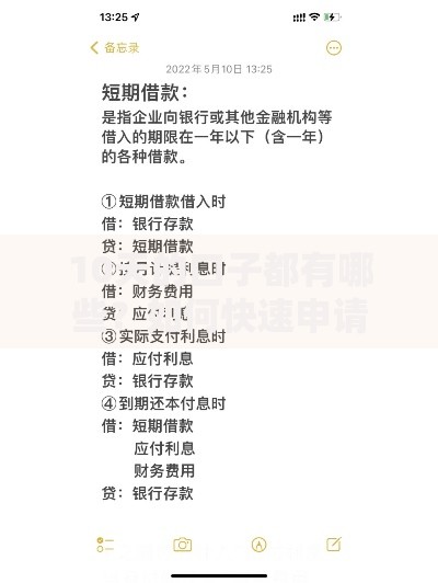 10天的口子都有哪些？如何快速申请正规短期借款