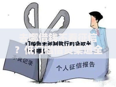 去哪借钱不看征信？低门槛借贷渠道全面解析