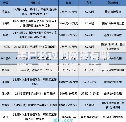 黑户必过的网贷有哪些？深度解析可靠平台与申请技巧