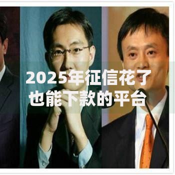 2025年征信花了也能下款的平台有哪些？最新低门槛贷款渠道解析