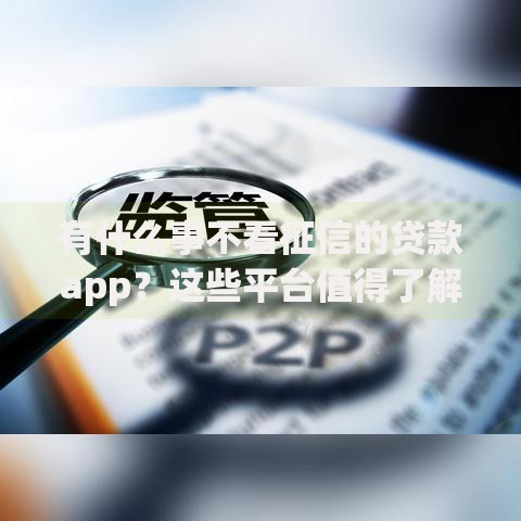 有什么事不看征信的贷款app？这些平台值得了解