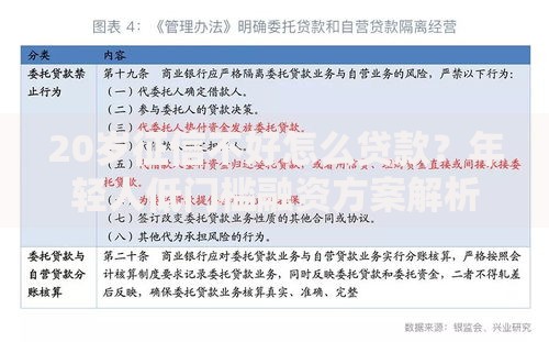 20岁征信不好怎么贷款？年轻人低门槛融资方案解析