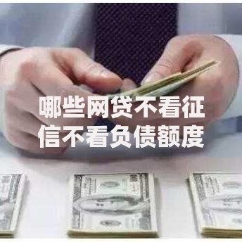 哪些网贷不看征信不看负债额度高？资质宽松平台解析