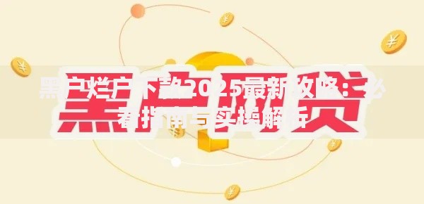 黑户烂户下款2025最新攻略：必看指南与实操解析