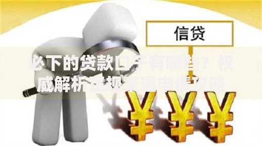 必下的贷款口子有哪些？权威解析正规渠道申请攻略