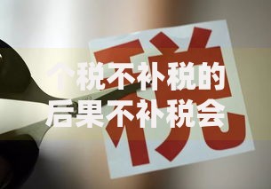 个税不补税的后果不补税会有什么麻烦？这些风险要警惕！