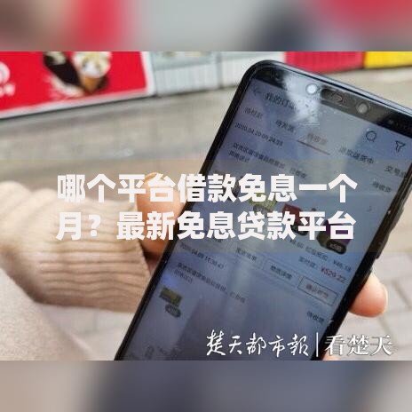 哪个平台借款免息一个月？最新免息贷款平台解析