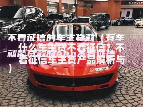 什么车主贷不看征信？不看征信车主贷产品解析与申请攻略