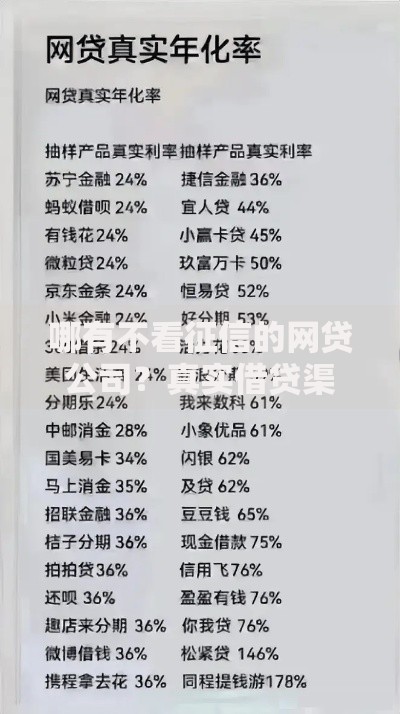 哪有不看征信的网贷公司？真实借贷渠道深度解析