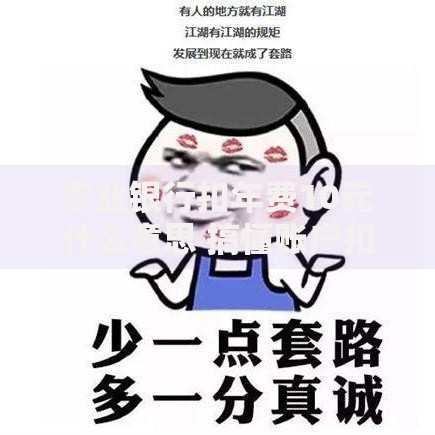 农业银行扣年费10元什么意思 搞懂账户扣费规则很重要