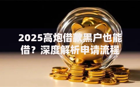2025高炮借款黑户也能借？深度解析申请流程