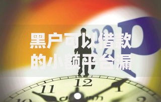 黑户可以借款的小额平台漏洞存在哪些风险