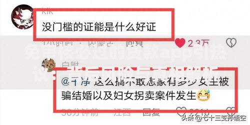 免审核必过的贷款app引热议：背后风险与真相解析