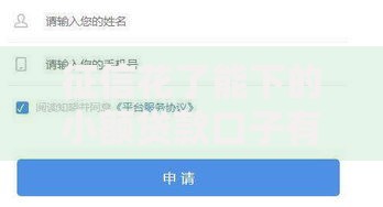 征信花了能下的小额贷款口子有哪些？征信差也能快速申请的平台推荐