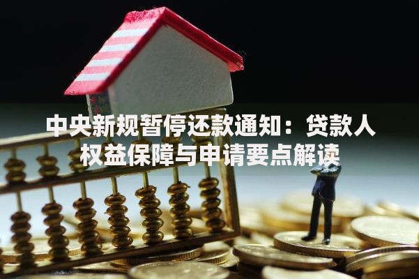 中央新规暂停还款通知：贷款人权益保障与申请要点解读