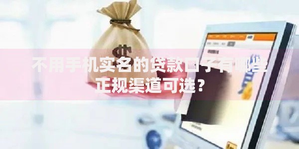 不用手机实名的贷款口子有哪些正规渠道可选？