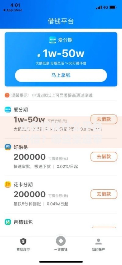 现在借钱什么平台好借？哪些渠道审核快利率低