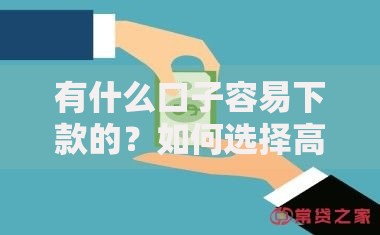 有什么口子容易下款的？如何选择高通过率贷款平台