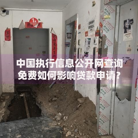 中国执行信息公开网查询免费如何影响贷款申请？