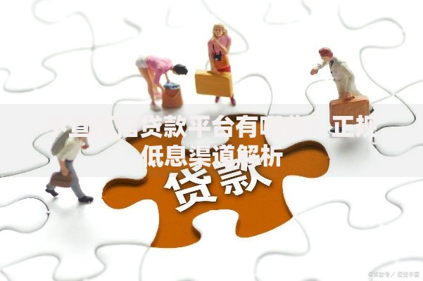 不查征信贷款平台有哪些？正规低息渠道解析