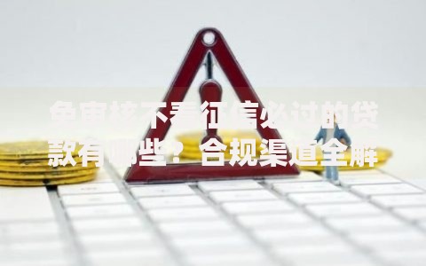 免审核不看征信必过的贷款有哪些？合规渠道全解析