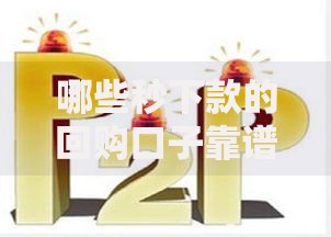 哪些秒下款的回购口子靠谱？如何选择低风险平台