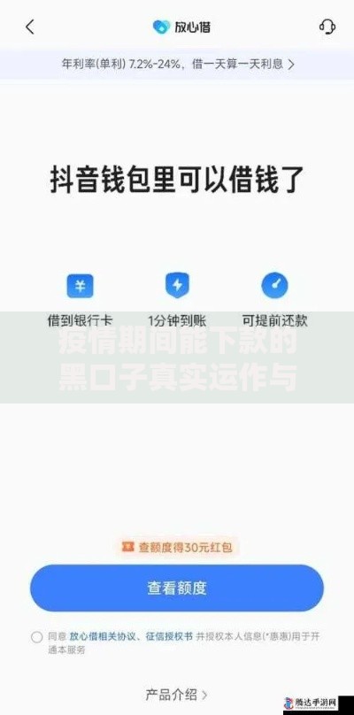 疫情期间能下款的黑口子真实运作与风险解析
