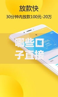 哪些口子直接秒的？快速审批贷款平台解析