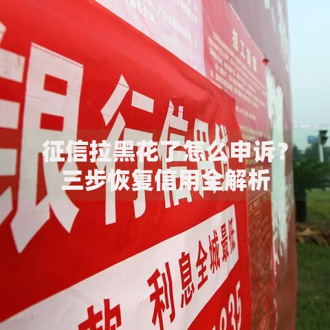 征信拉黑花了怎么申诉？三步恢复信用全解析