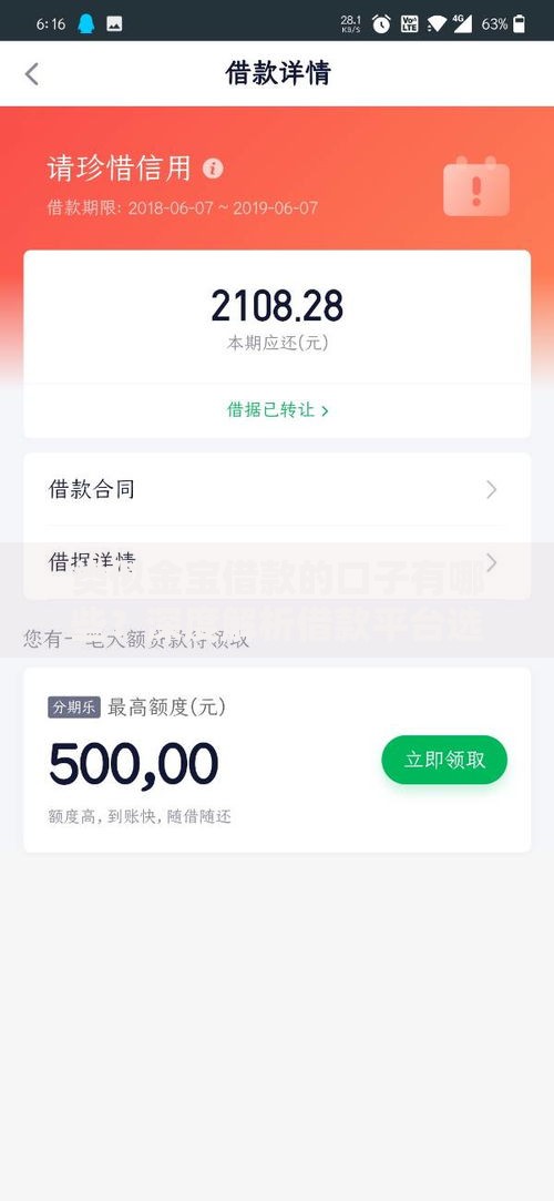 类似金宝借款的口子有哪些？深度解析借款平台选择技巧